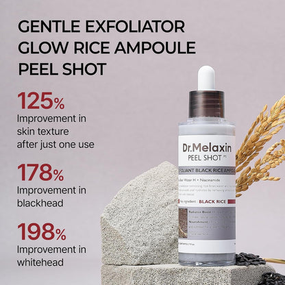 Natural Exfoliating Face Serum with Niacinamide & Rice Extract