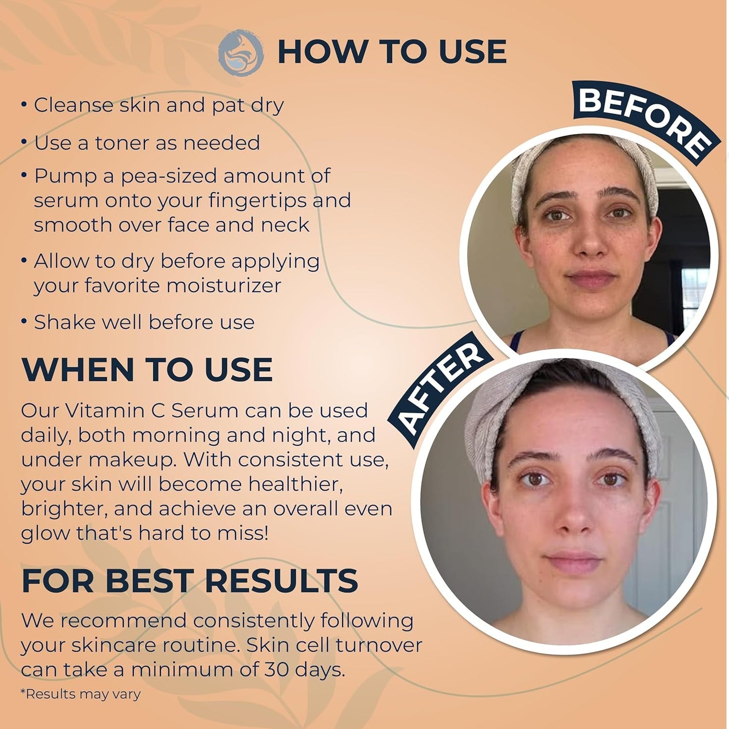 Natural Vitamin C Anti Aging Face Serum