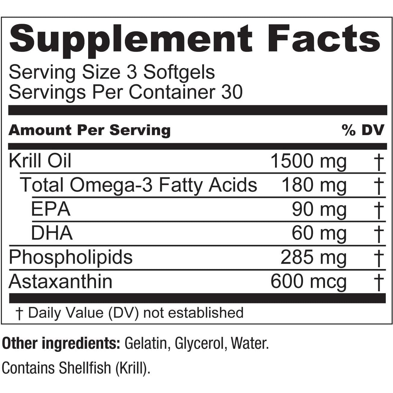 Premium Omega 3 Krill Oil Softgels