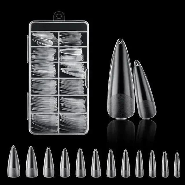 Easy Apply 120Pcs Gel Nail Coffin Shapes Kit