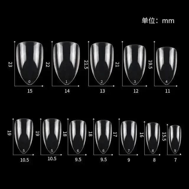 Easy Apply 120Pcs Gel Nail Coffin Shapes Kit