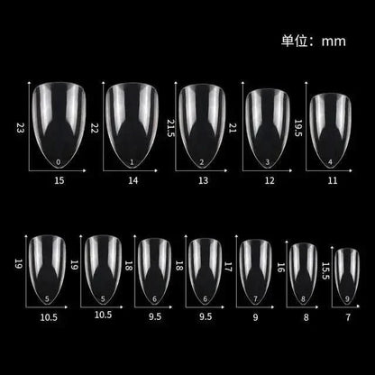Easy Apply 120Pcs Gel Nail Coffin Shapes Kit