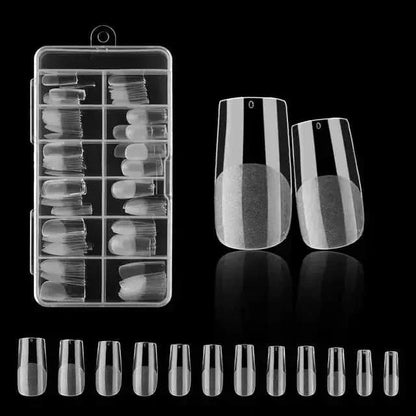 Easy Apply 120Pcs Gel Nail Coffin Shapes Kit