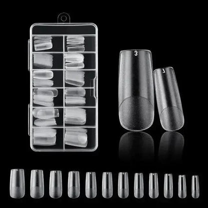 Easy Apply 120Pcs Gel Nail Coffin Shapes Kit