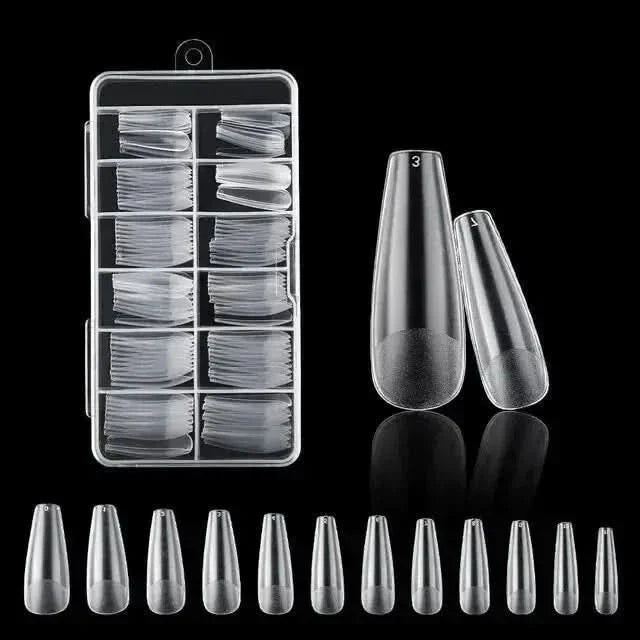 Easy Apply 120Pcs Gel Nail Coffin Shapes Kit
