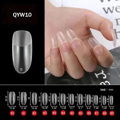 Easy Apply 120Pcs Gel Nail Coffin Shapes Kit