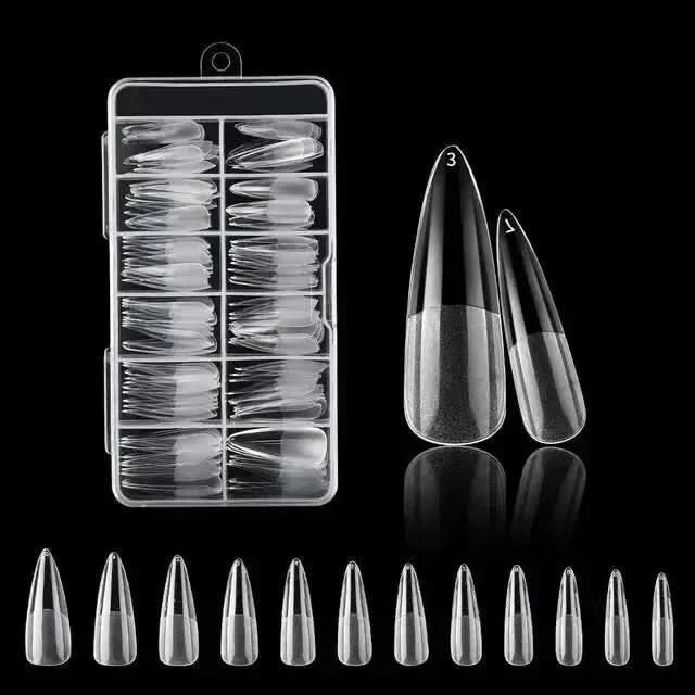 Easy Apply 120Pcs Gel Nail Coffin Shapes Kit