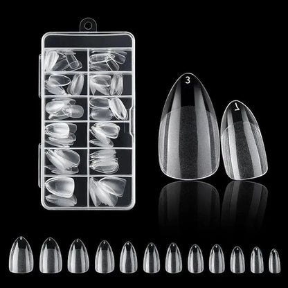 Easy Apply 120Pcs Gel Nail Coffin Shapes Kit