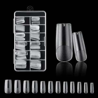 Easy Apply 120Pcs Gel Nail Coffin Shapes Kit