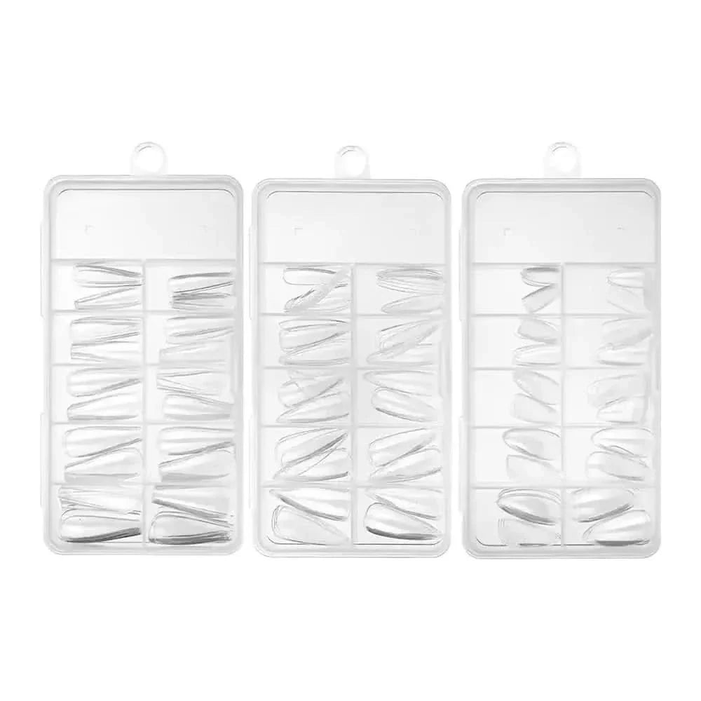 Easy Apply 120Pcs Gel Nail Coffin Shapes Kit