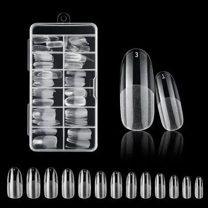 Easy Apply 120Pcs Gel Nail Coffin Shapes Kit