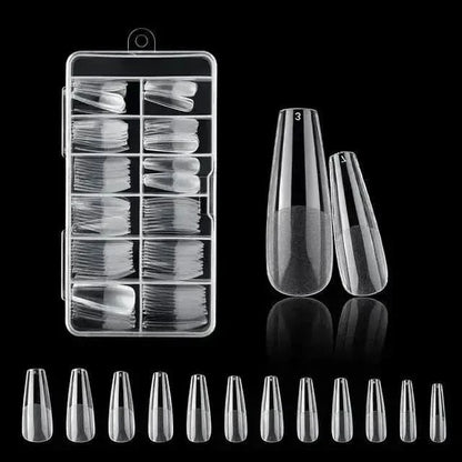 Easy Apply 120Pcs Gel Nail Coffin Shapes Kit