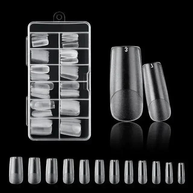 Easy Apply 120Pcs Gel Nail Coffin Shapes Kit