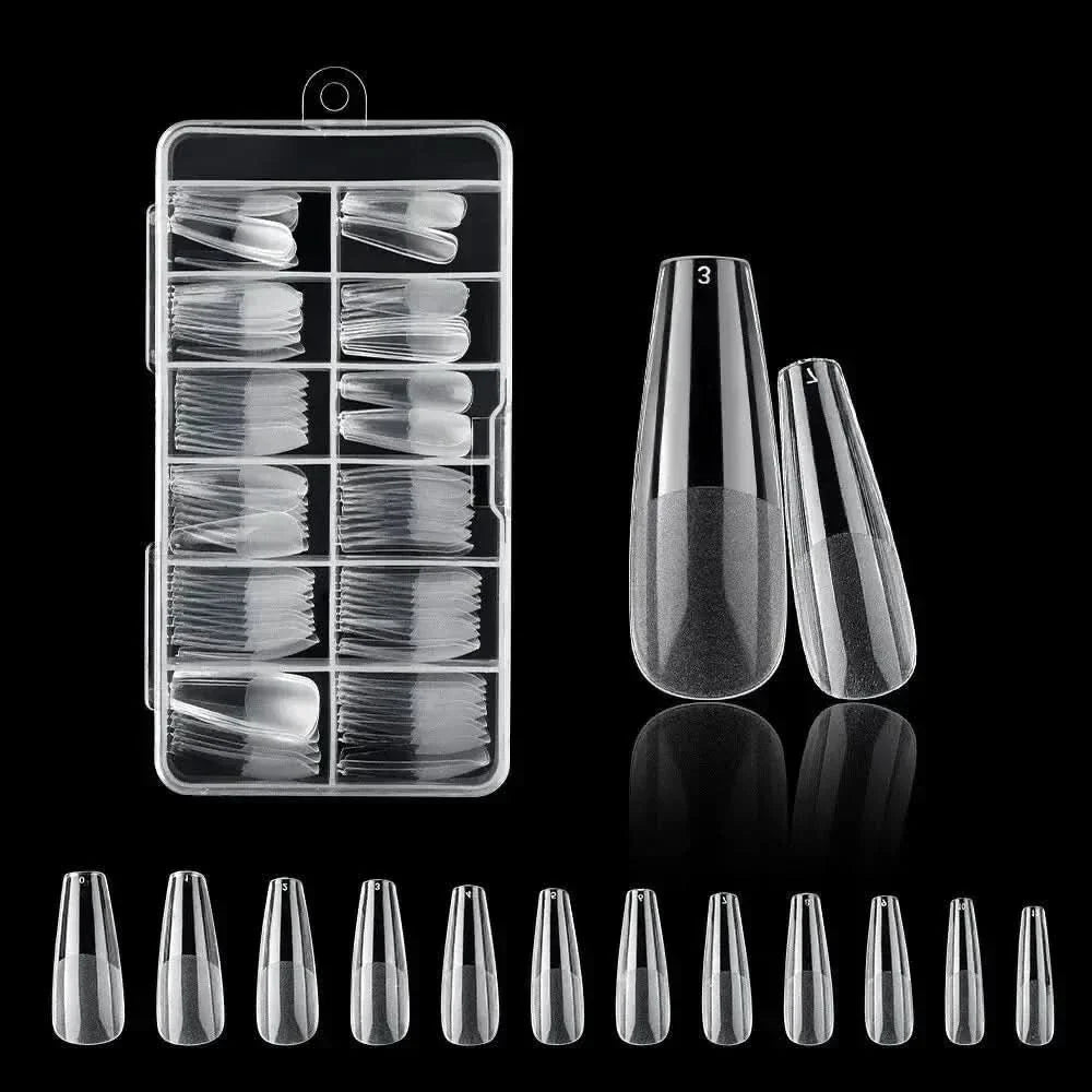 Easy Apply 120Pcs Gel Nail Coffin Shapes Kit - Mycosmeticslondon