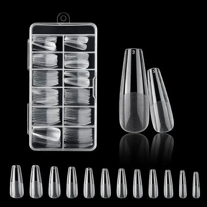 Easy Apply 120Pcs Gel Nail Coffin Shapes Kit - Mycosmeticslondon