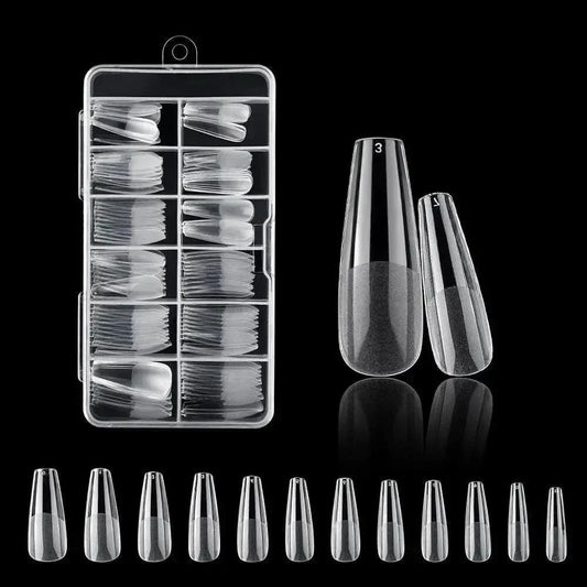 Easy Apply 120Pcs Gel Nail Coffin Shapes Kit - Mycosmeticslondon