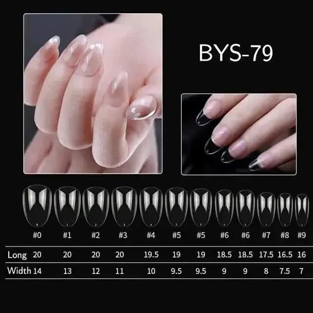 Easy Apply 120Pcs Gel Nail Coffin Shapes Kit