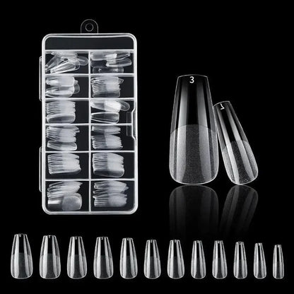 Easy Apply 120Pcs Gel Nail Coffin Shapes Kit