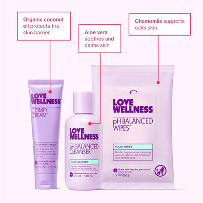 Natural Intimate Care Kit 3 Piece Set - Soothing Balance