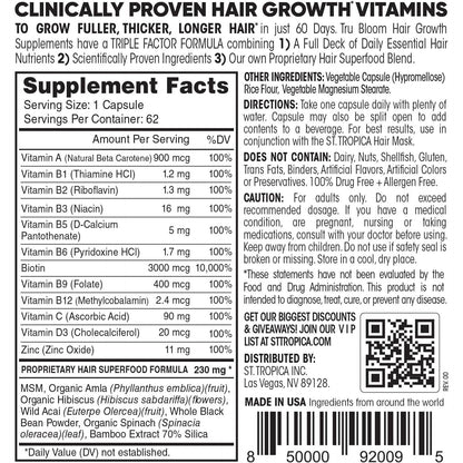 Natural Hair Growth Supplements for Thicker Hair