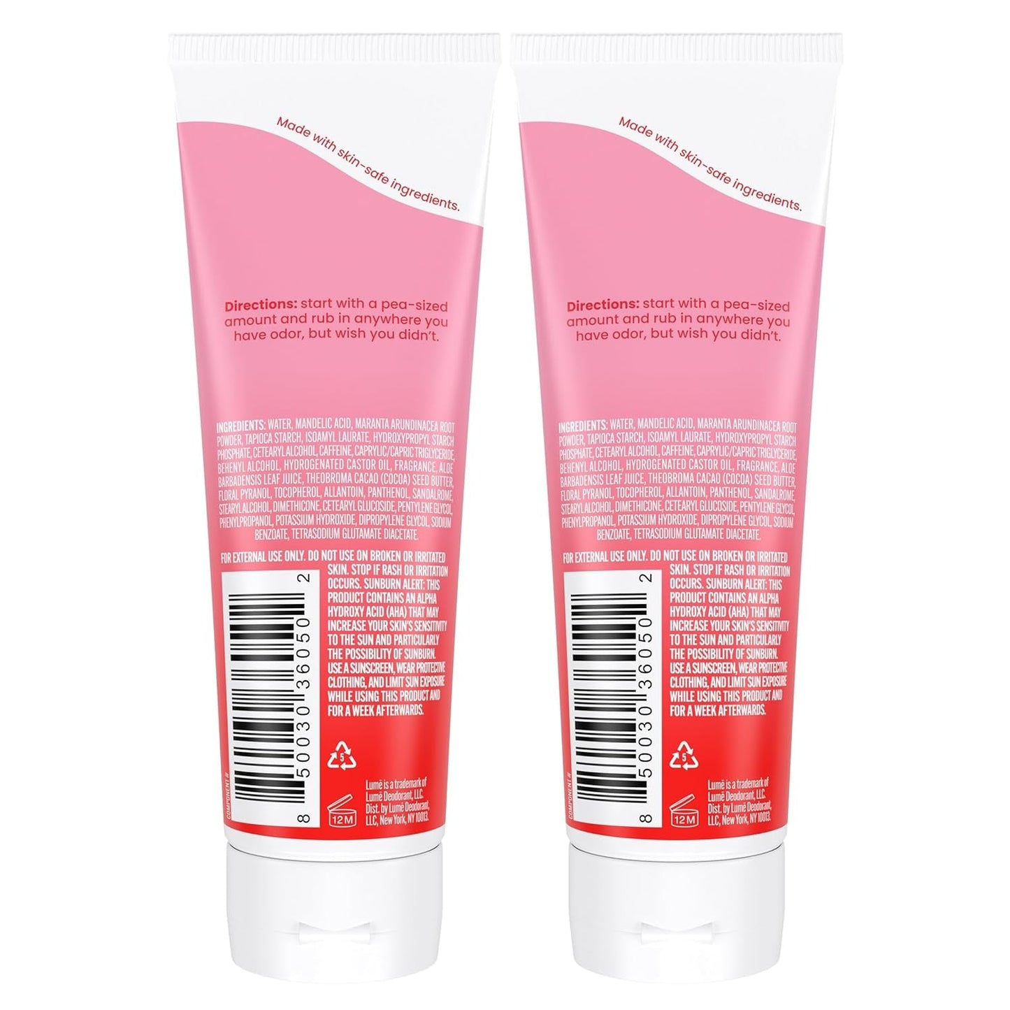 Natural Long Lasting Body Deodorant 2x 85g