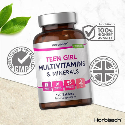Essential Vitamins for Teen Girls - 120 Count