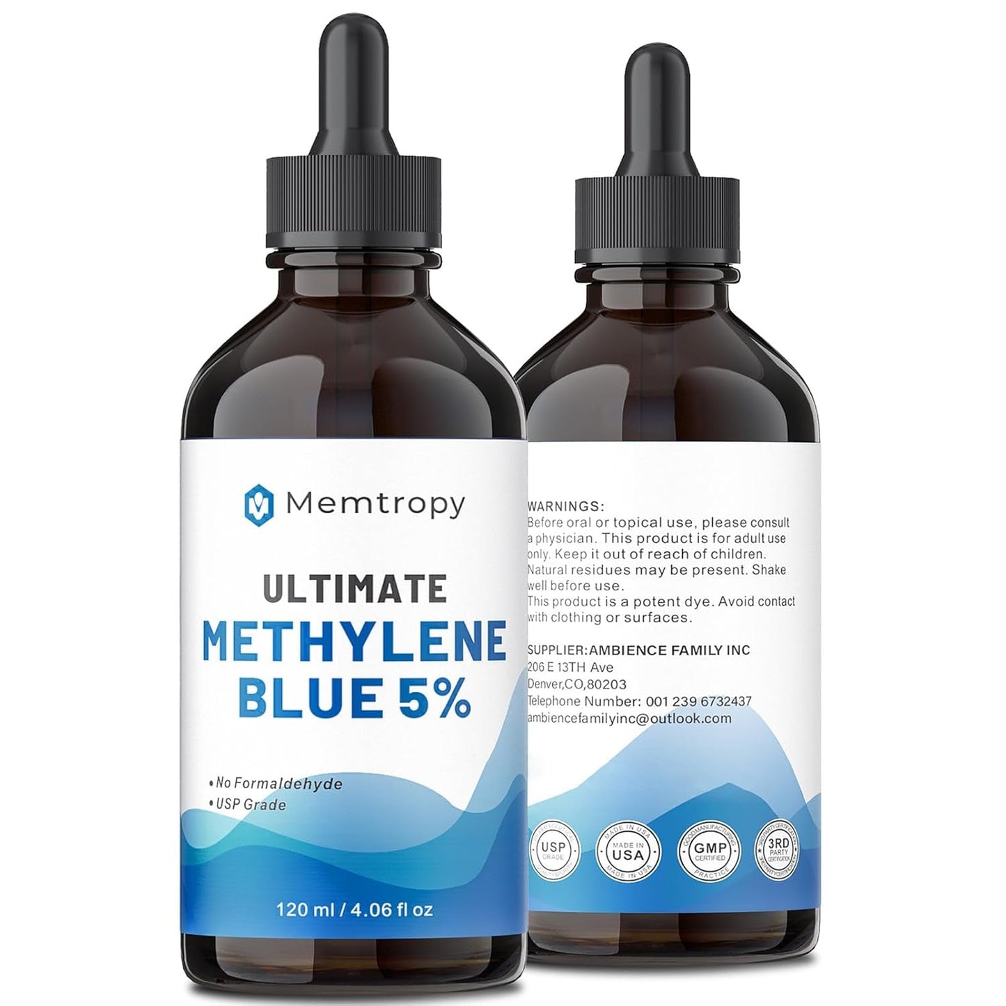 Strong Methylene Blue Supplement 5% 120ml Mito Booster