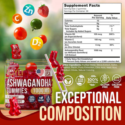 Relaxing Ashwagandha Gummies for Calm Sleep