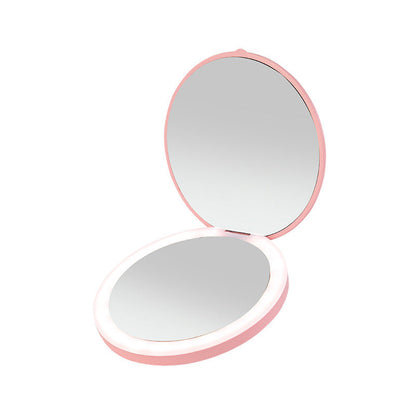 Compact Rechargeable LED Travel Makeup Mirror