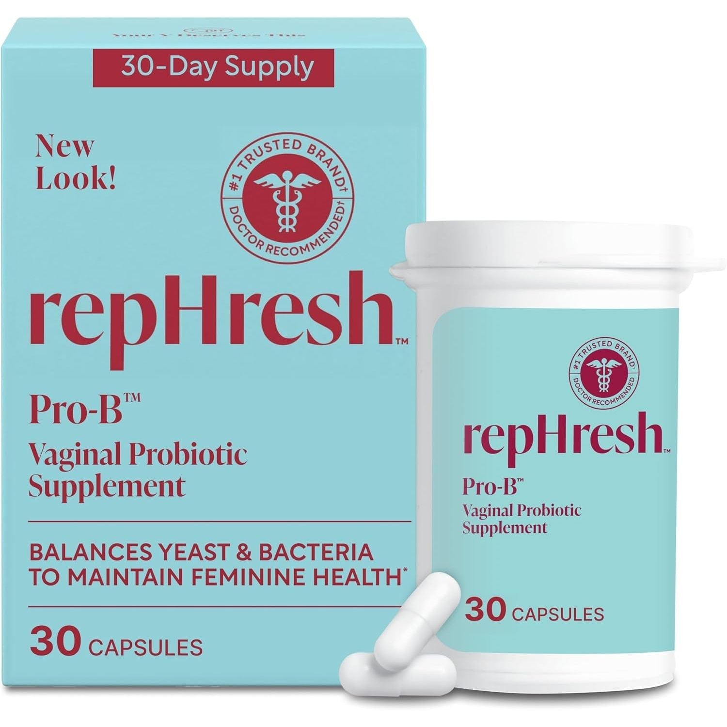 Natural Feminine Health Probiotic Capsules 30 Count - Mycosmeticslondon