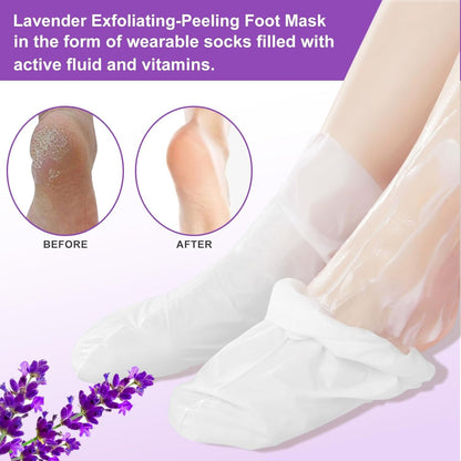 Gentle Exfoliating Foot Mask 5 Pack - Softens Rough Feet