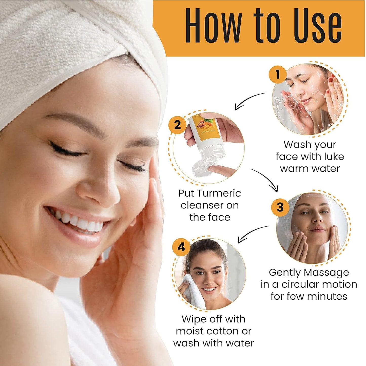Natural Turmeric Face Cleanser - 150ml