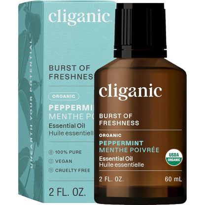 Natural Peppermint Oil 60ml - Pure Aromatherapy Essential Oil - Mycosmeticslondon