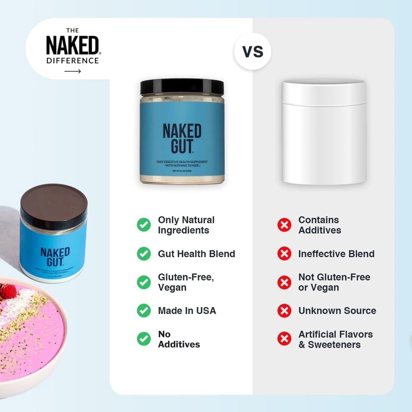 Natural Gut Health Supplement Powder