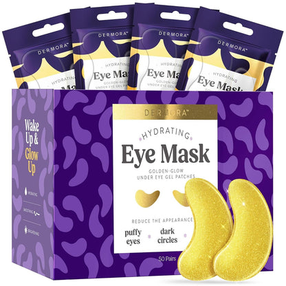 Brightening Under Eye Masks 50 Pairs - Reduce Puffiness - Mycosmeticslondon