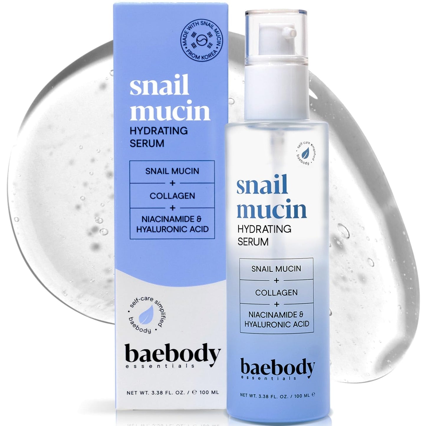 Natural Snail Serum for Glowing Skin - 100ml - Mycosmeticslondon
