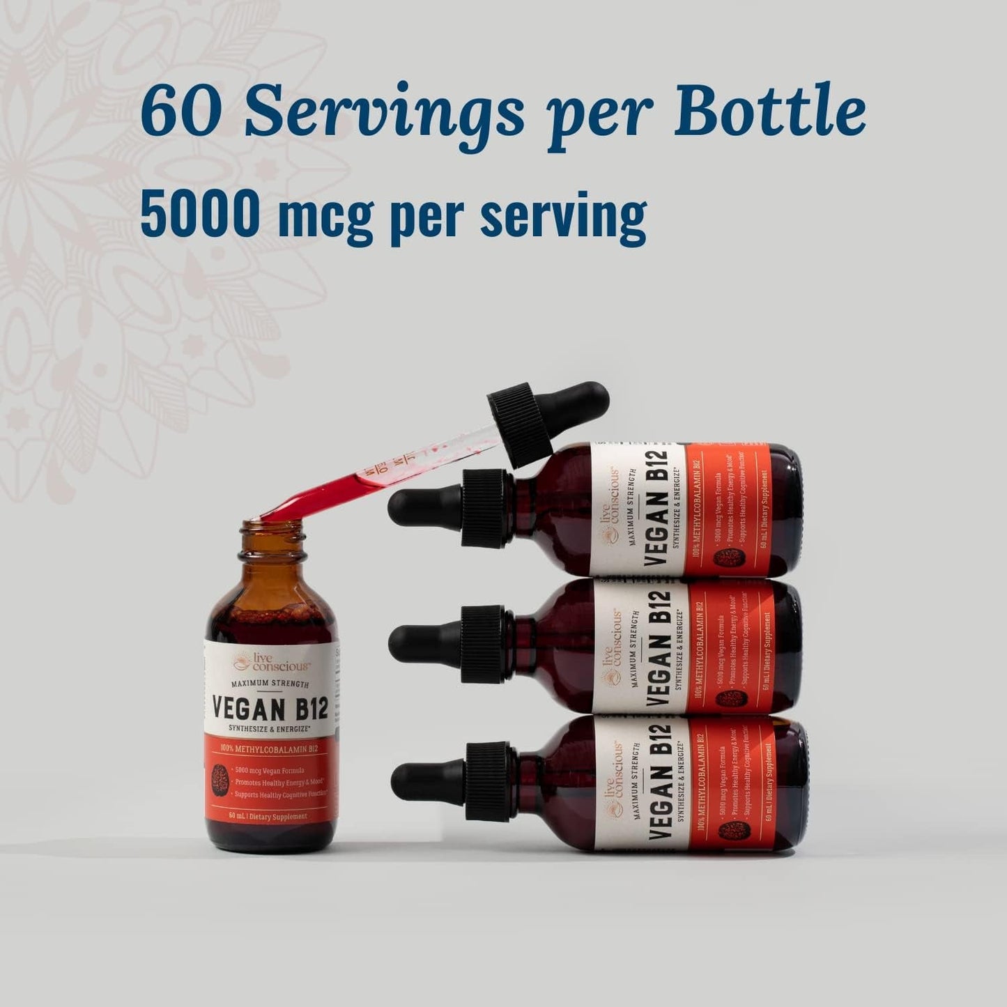 Natural Vegan B12 Supplement - Boost Energy & Immunity