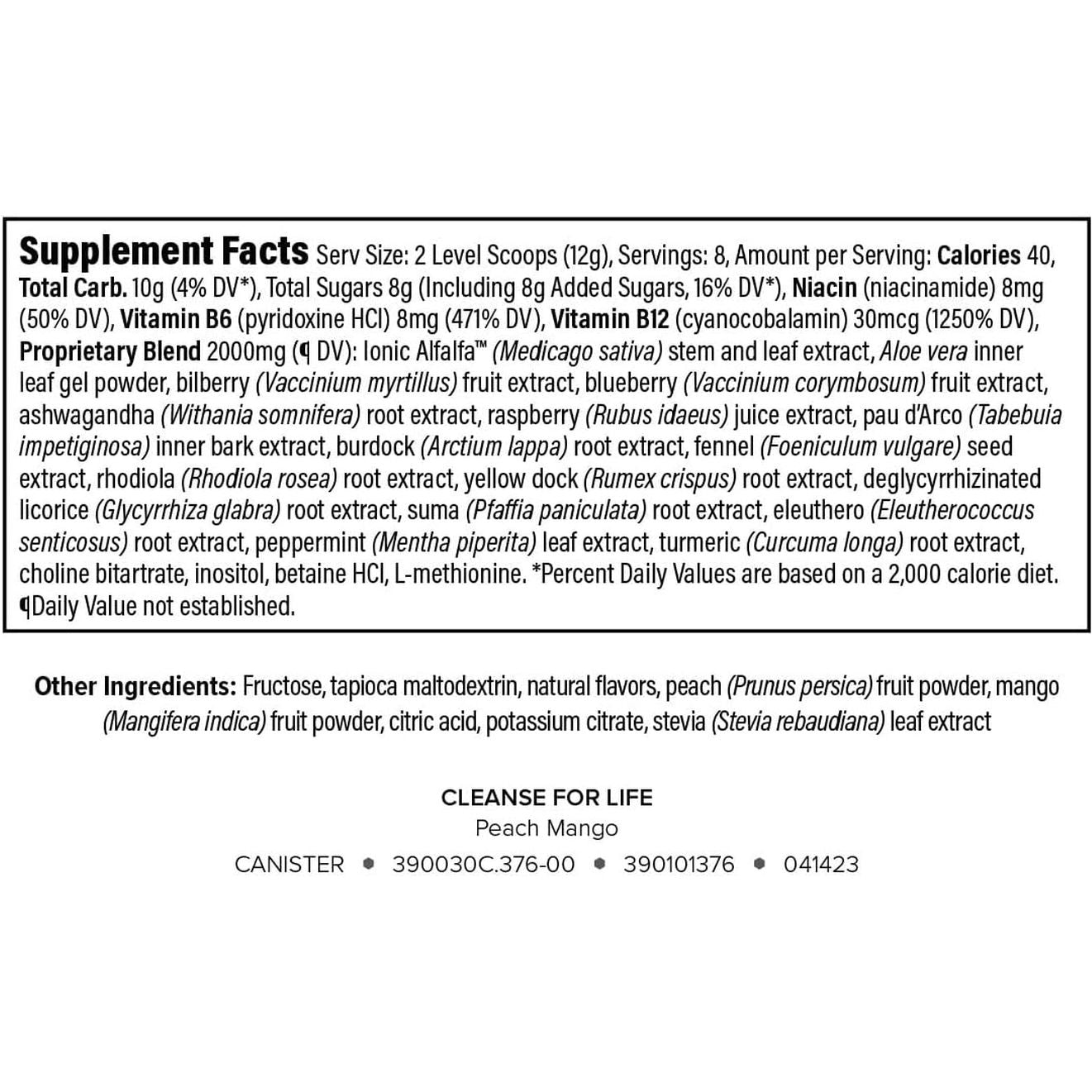 Natural Daily Detox Powder with Antioxidants and Vitamins