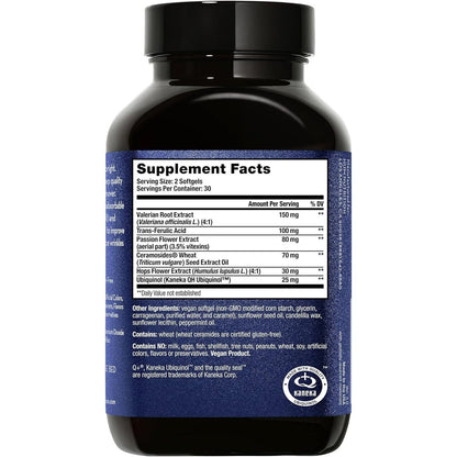 Natural Nighttime Sleep Aid Softgels for Skin Renewal