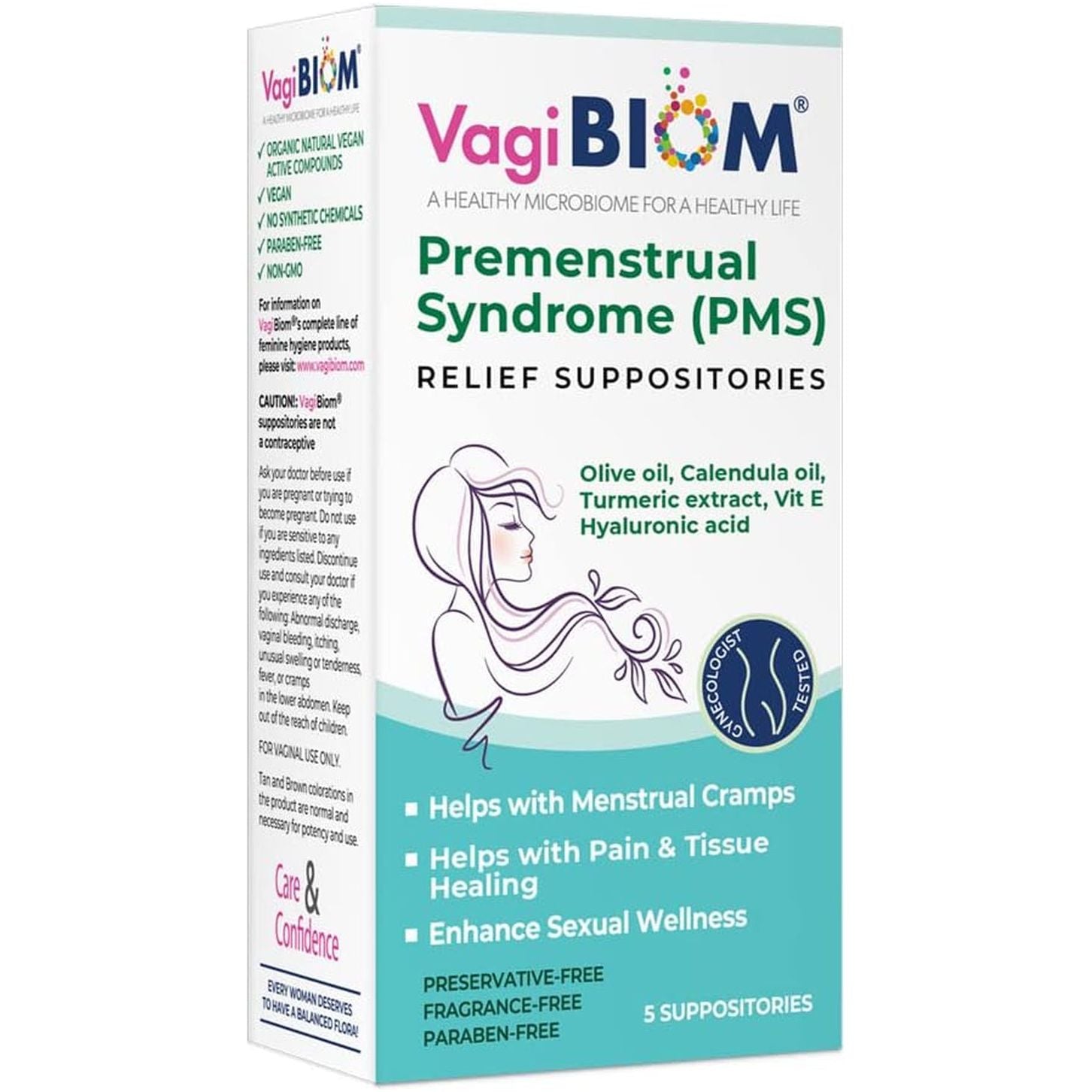 Natural PMS Relief Suppositories for Menstrual Cramps - Mycosmeticslondon