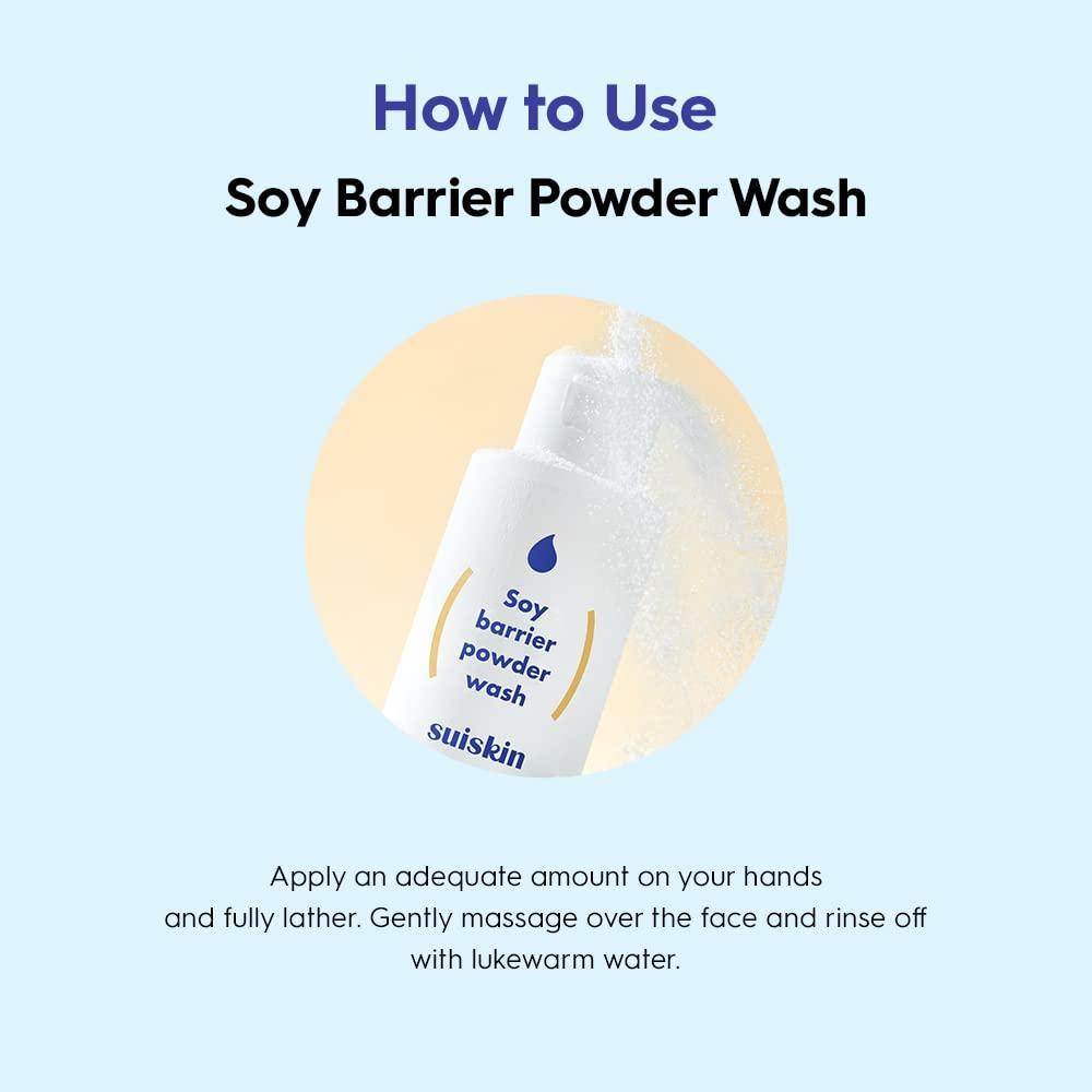 Natural Soy Face Powder Cleanser 50g - Soft Exfoliating Wash