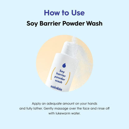 Natural Soy Face Powder Cleanser 50g - Soft Exfoliating Wash