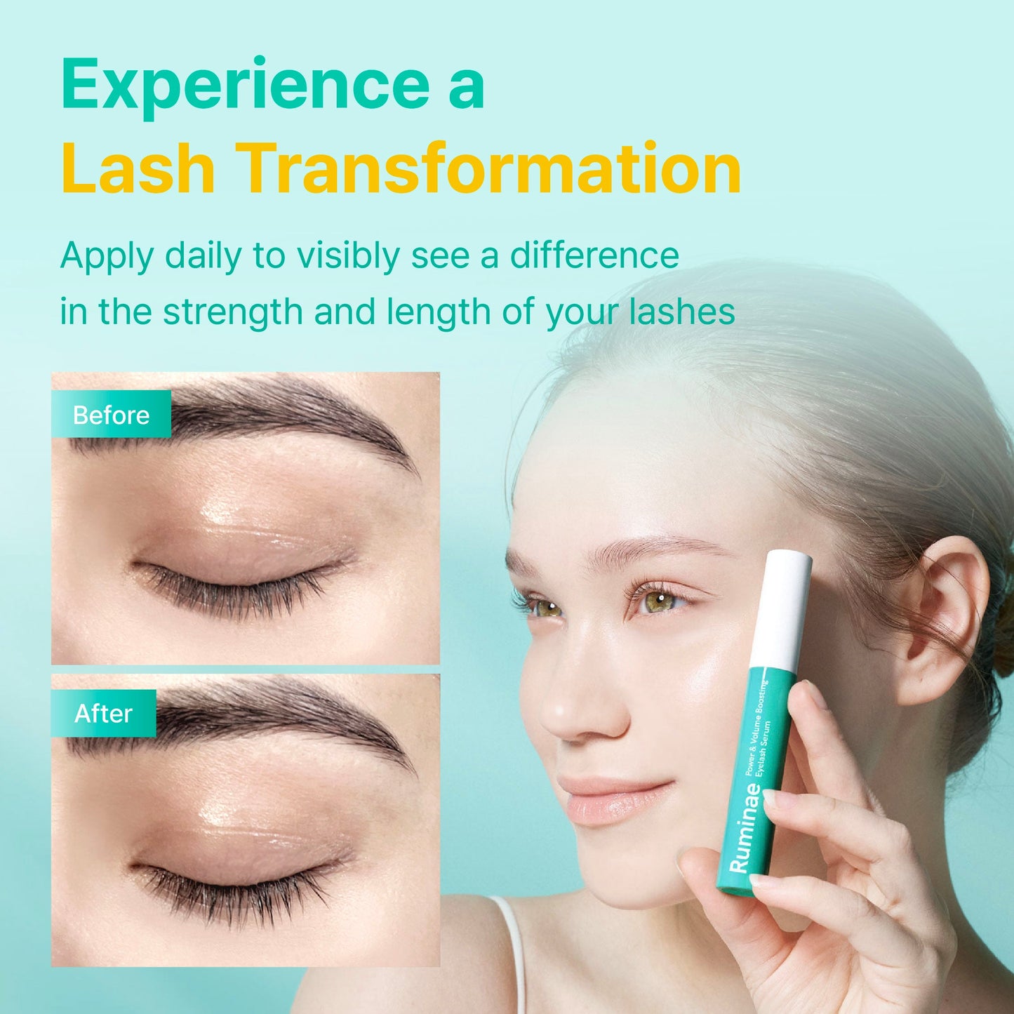 Natural Long Lash Growth Eyelash Serum 10ml