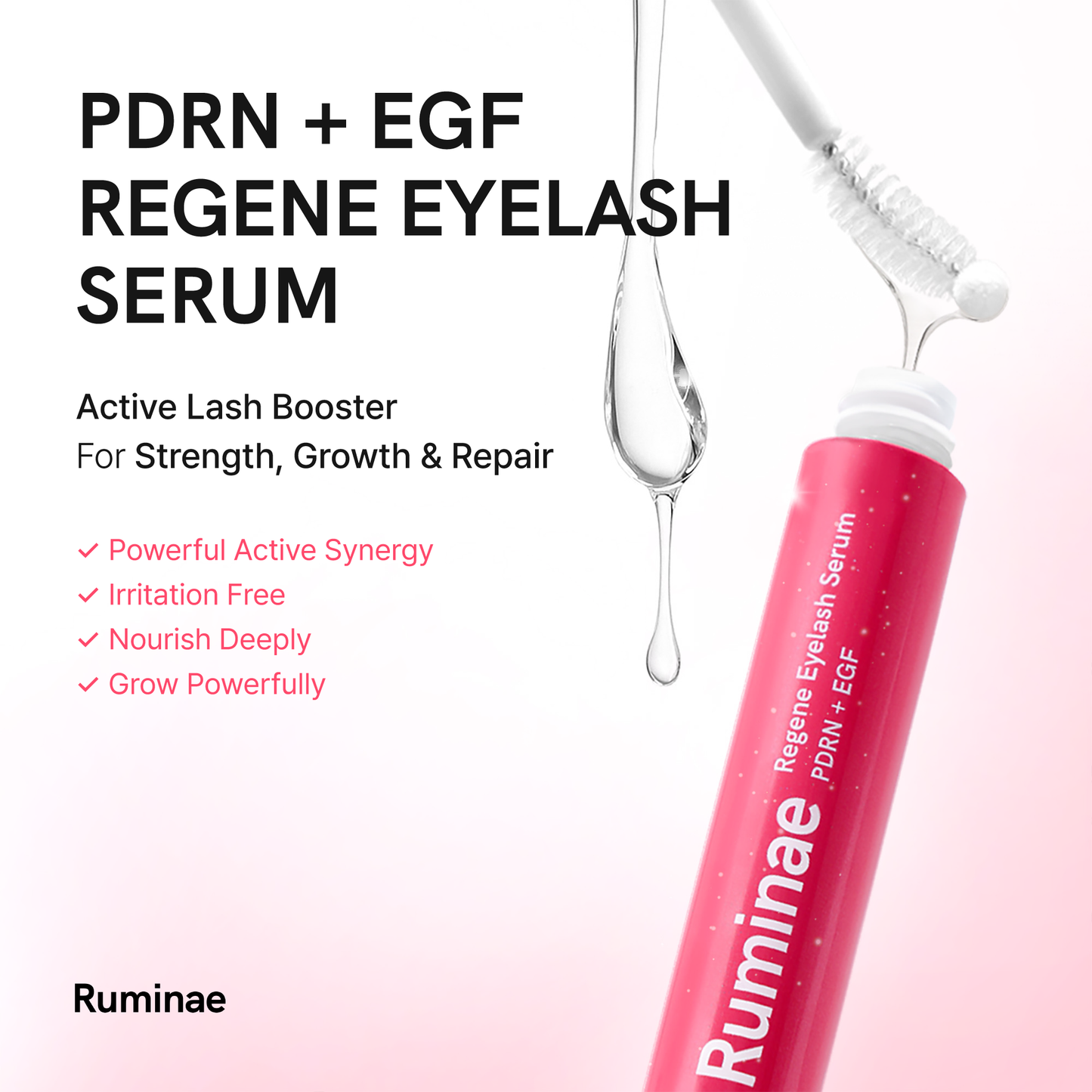 Natural Eyelash Growth Serum 10ml - Thick Lash Enhancer