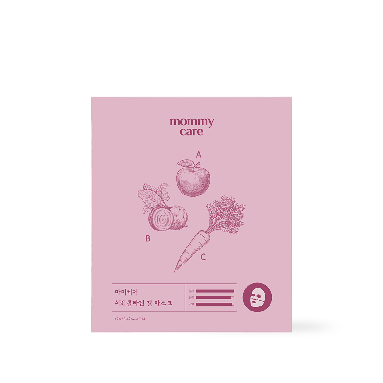 Natural Collagen Face Mask 4 Pack - Pure Glow