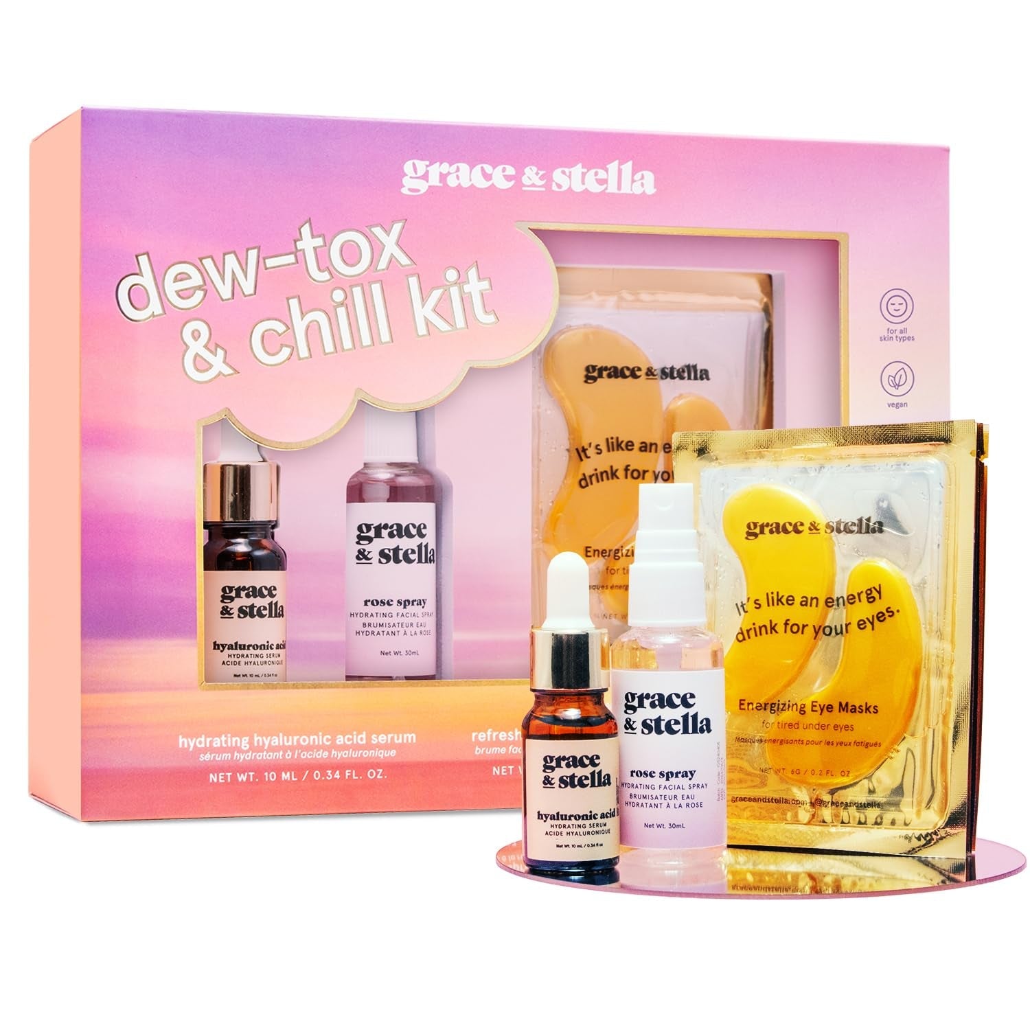 Relaxing Skincare Starter Kit with Masks & Hydrating Serum - Mycosmeticslondon