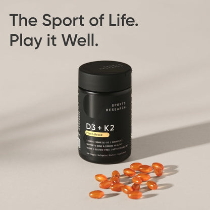 Vegan D3 & K2 Softgels for Bone Health