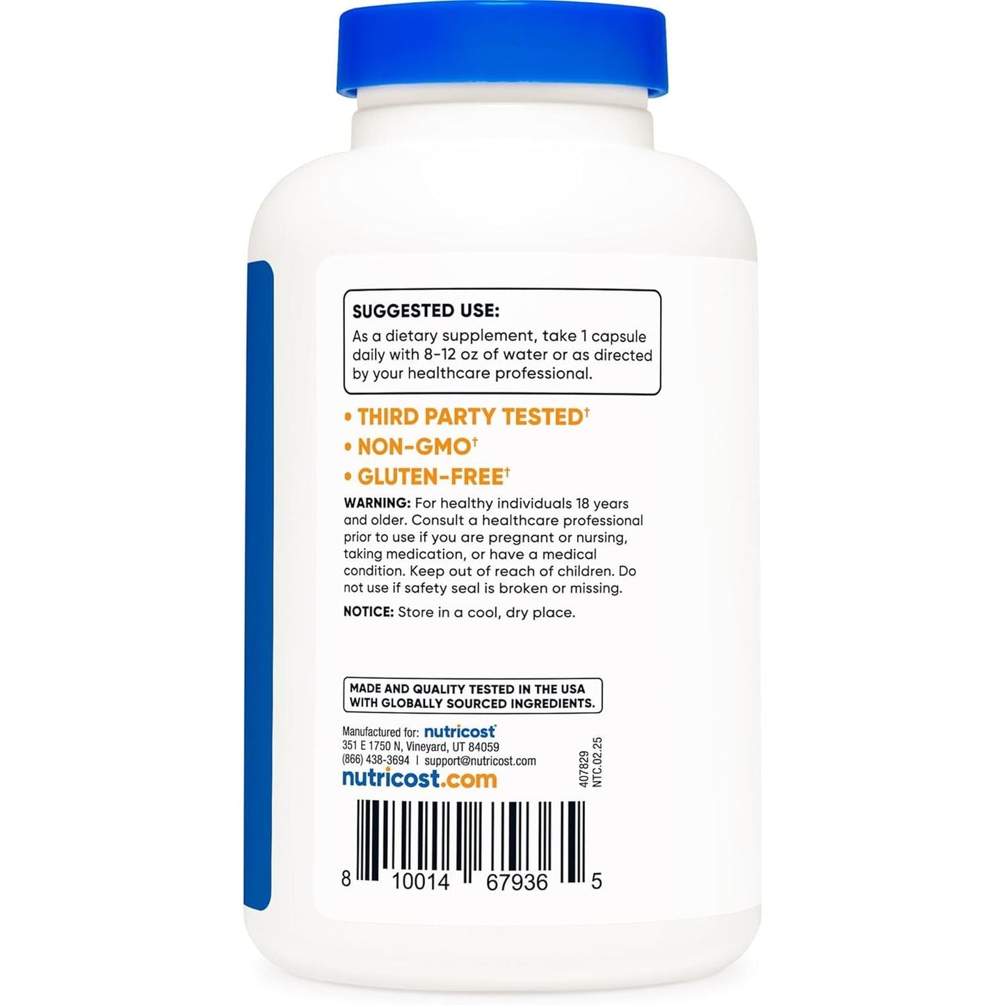 Premium L-Theanine 200mg Capsules for Calm Support