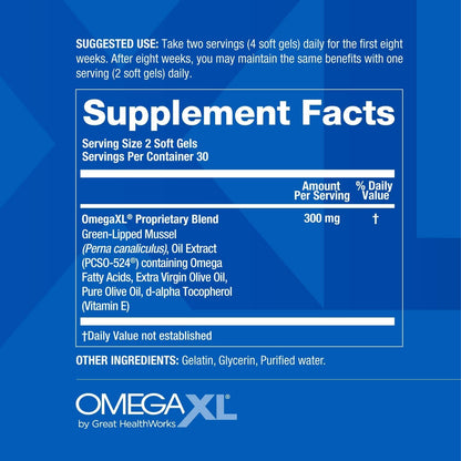 Natural Joint Relief Softgels with Omega 3