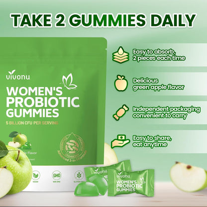 Natural Women's Probiotic Gummies for Vaginal Health
